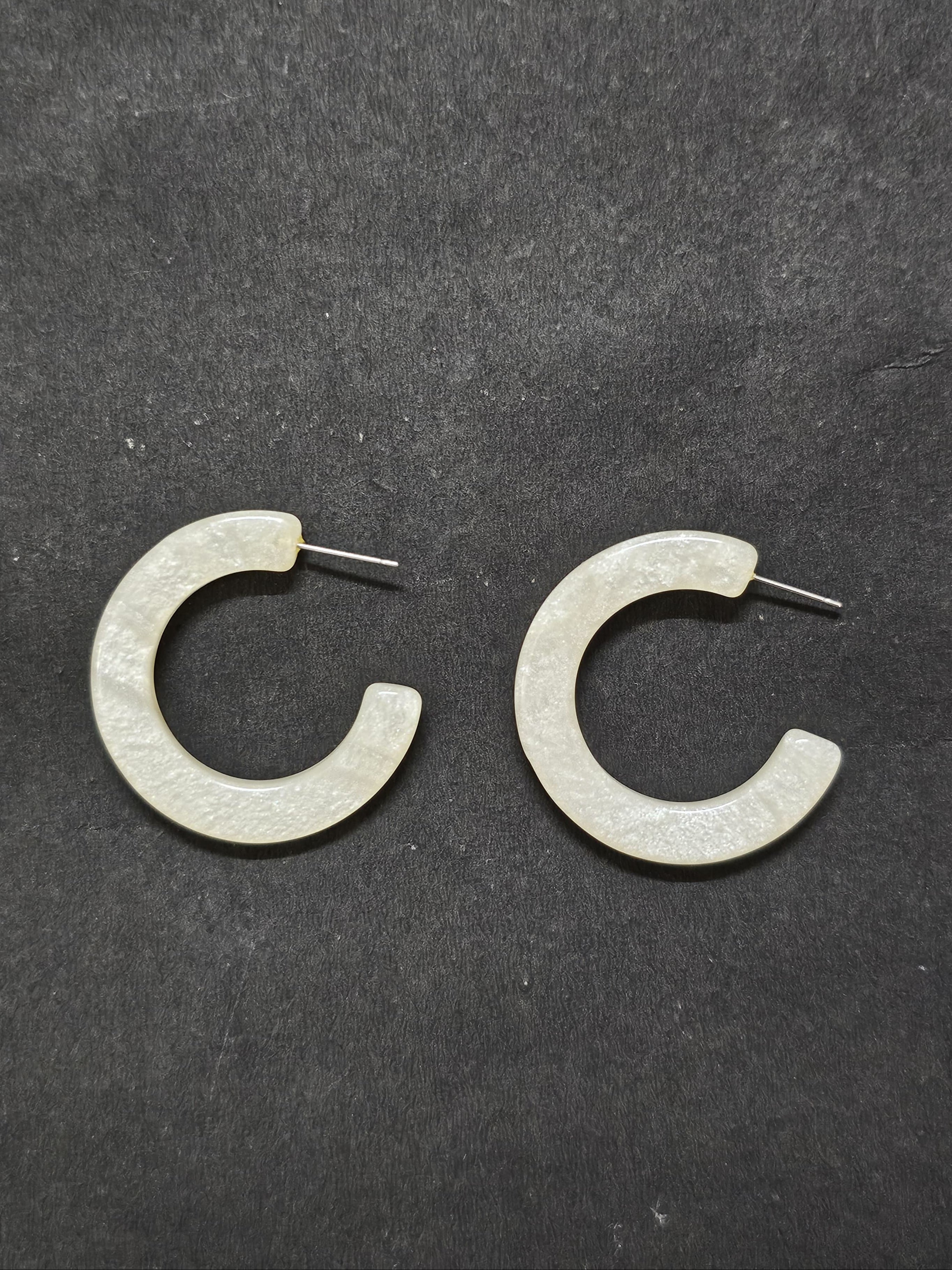 Classic Resin Hoop Earring